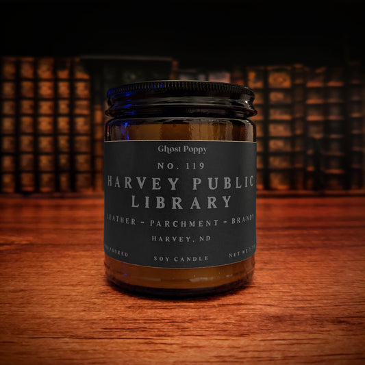 Harvey Public Library Candle