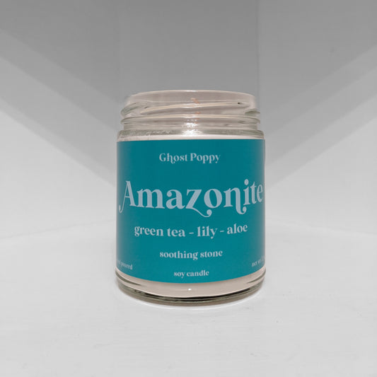 Amazonite Candle